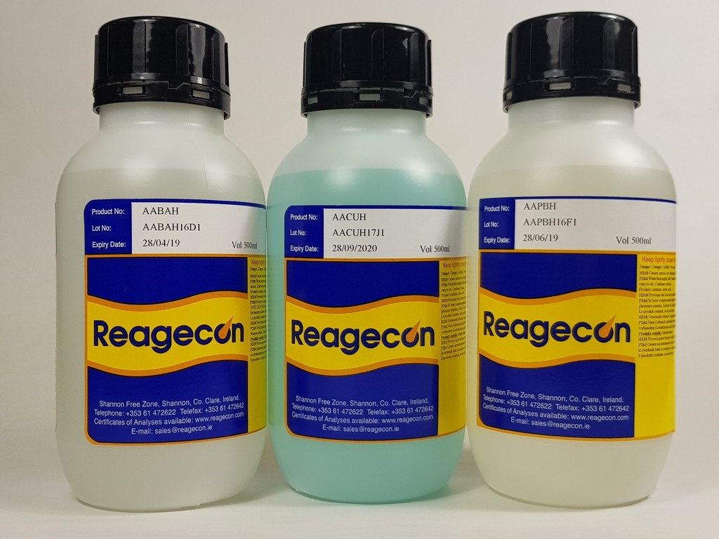 Reagecon Iron Standard for Atomic Absorption (AAS) 100 mug/mL (100 ppm) in 0.5M Nitric Acid (HNO?)