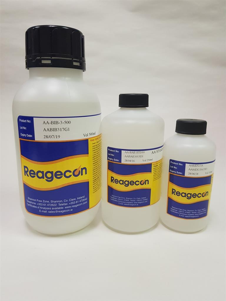 Reagecon Atomic Absorption (AAS) Multi Element Standard (16 Elements) 1 mug/mL (1ppm) in 5% Nitric Acid (HNO?)