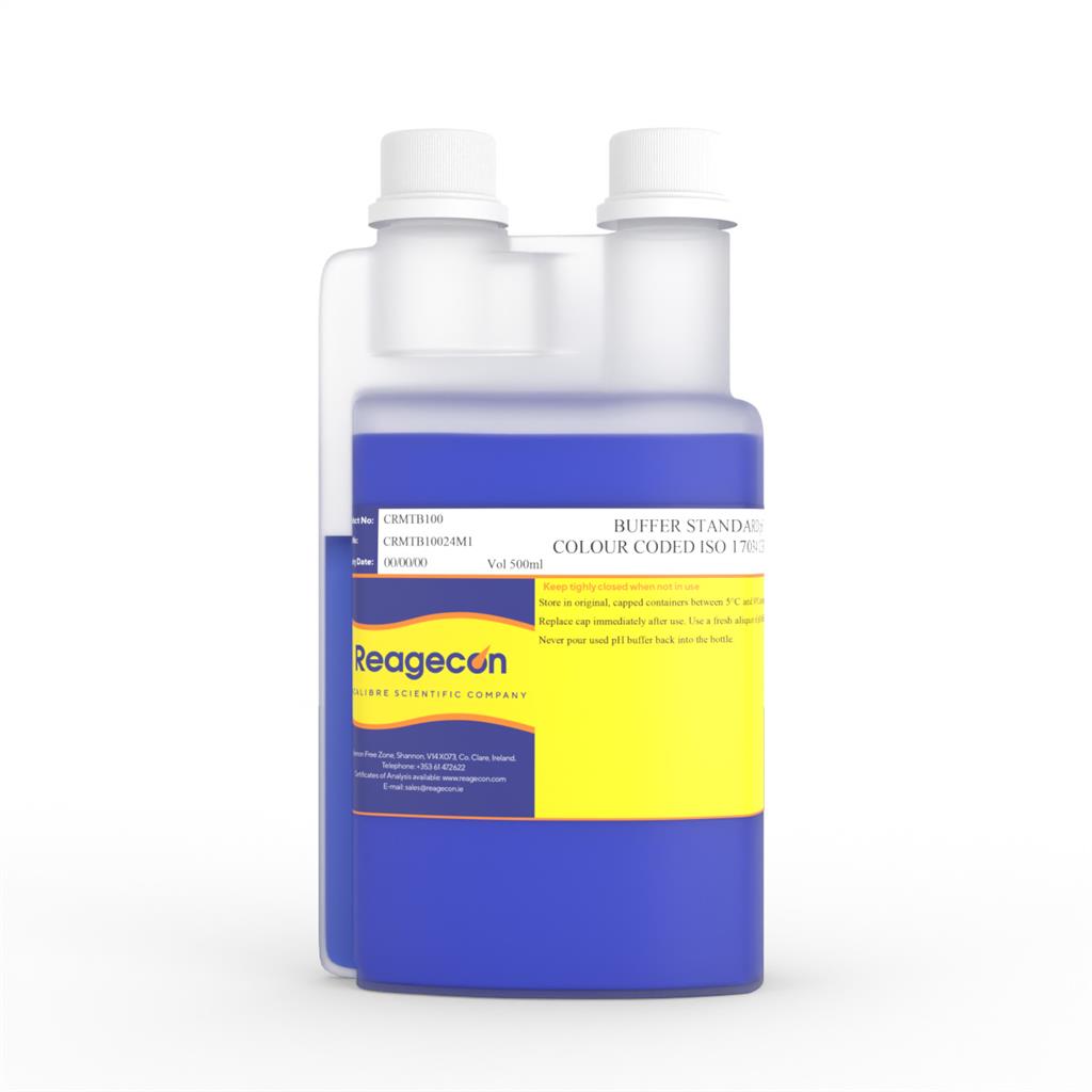 Reagecon Buffer Standard pH 10.00 at 25C Technical Colour Coded ISO 17034 Certified Reference Material