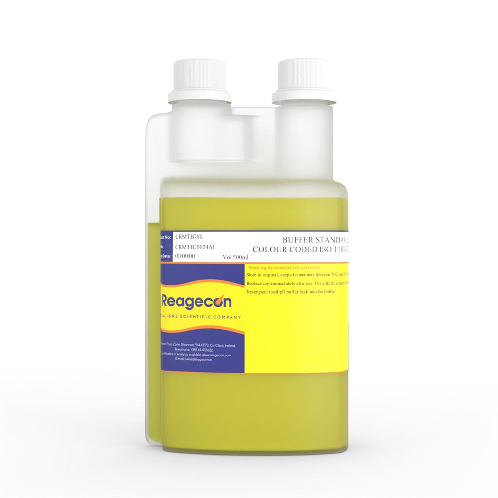 Reagecon Buffer Standard pH 7.00 at 25C Technical Colour Coded ISO 17034 Certified Reference Material