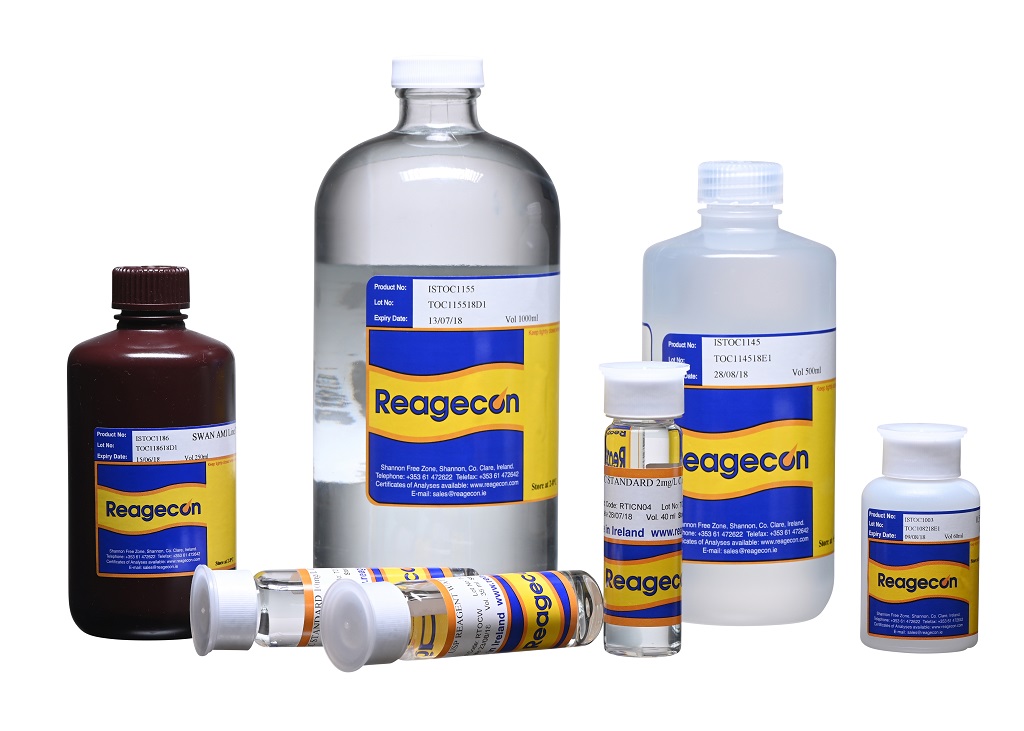 Reagecon Accuracy Precision Validation Kit for Total Organic (TOC) suitable for use with Sievers 900/M9 Analysers